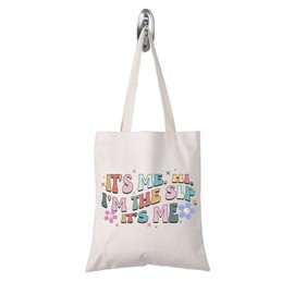 TSOTMO Slp Gift Speech Therapy Gift It’s Me,Hi I’m The Slp It’s Me Shopping Bag Slp Appreciation Gift (SLP tote CA)