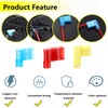 smseace 80Pcs Right Angle Spade Connector 22-18/16-14/12-10AWG Nylon Quick Disconnect