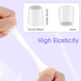 Sibba Silicone Toe Sleeves 30Pcs - Pinky Protector Gel Tubes, Corn Pads, Reusable Caps, Cushion Soft Calluses Protectors, Remover Finger Covers for Corns, Hammer Friction