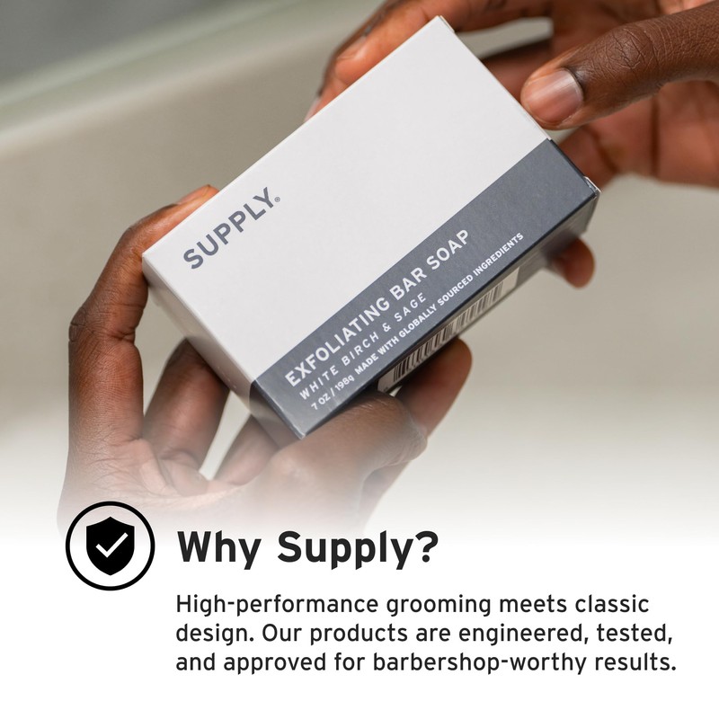 Supply Exfoliating Bar Soap for Men – Mens Bar Soap