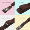 JJiaoLinin No Buckle Stretch Belt, 4 Pack Kids Belt No