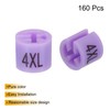 QUARKZMAN Pack of 160 Clothes Hanger Markers 4XL Size Labels,