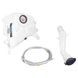 TRQ Windshield Washer Reservoir Assembly Washer Pump Hose Compatible with 1995-2000 Toyota Tacoma 2001-2004 Tacoma Without Low Fluid Sensor