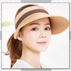 Chrome Crane CB144 Women's Visor Sun Visor, Straw Wide, Brim