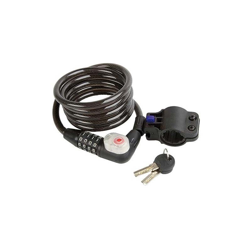 M-Wave Digit Spiral Lock - Black
