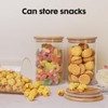 Vkzylife Glass Jars with Bamboo Wooden Airtight Lids 6oz 10oz