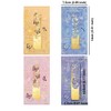 icceemee 4pcs Butterfly Flower Theme Pretty Book Marks for Reading