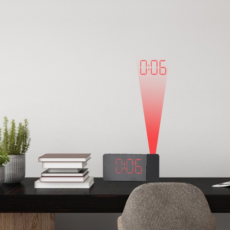 LED Projector Alarm Clock with FM Radio Snooze Function 4
