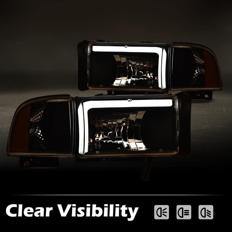 G-PLUS LED Headlights, Compatible with 1994-2001 Dodge Ram 1500/1994-2002 Ram