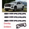 GMC 2019 2020 2021 GMC SIERRA LETTERS EMBLEMS Gloss BLACK