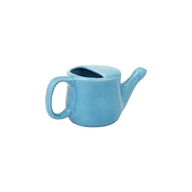 Ancient Impex Ceramic Neti Pot, Spill Proof with 5 Sachets