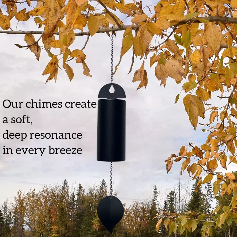 ASDFG Deep Resonance Serenity Bell Large Metal Cylinder Wind Chimes