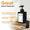 Anhow 3pcs Soap Dispenser Set, 450ml Wall Mounted Dispenser 17oz