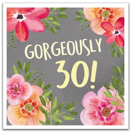 30th Birthday Card For Her, Happy 30th Birthday Card Female, Women 30th Birthday Card, Gorgeously 30 Birthday Card, Multi,ZQWF10074