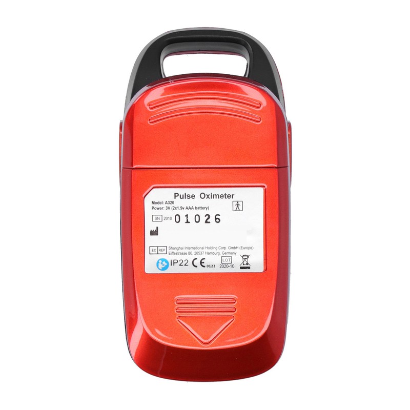 Fingertip Pulse Oximeter Digital Battery Blood Oxygen Saturation Monitor with