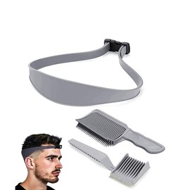 3 Pcs Barber Combs, Barber Combs with Hair Trimming Guide, Comb Professional Hair Cutting Comb Barber Cutting Comb, Fade Comb Blend Comb, Professional Curved Positioning Comb for Barber or At Home