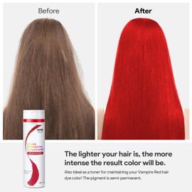 IIIMEIDU Color Depositing Conditioner, 7-Oz Semi-permanent Hair Conditioner Color Refresher for Bondfix Bond Rebuilder, Viral and Gem Lites, Pairs with Colorwash, Prevent Fading (Vampire Red)