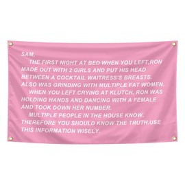 Funny Jersey Shore Letter Tapestry 3×5 Feet Indoor and Outdoor Tapestry with Brass Grommets Boys and Girls Room, Dorm, Bedroom, Living Room, Balconies, Party Decor