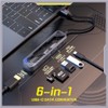 MicroPack Estación de acoplamiento USB C 6 en 1, 4K60Hz