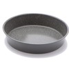 casaWare Ceramic Coated NonStick 9-Inch Round Pan, Silver Granite