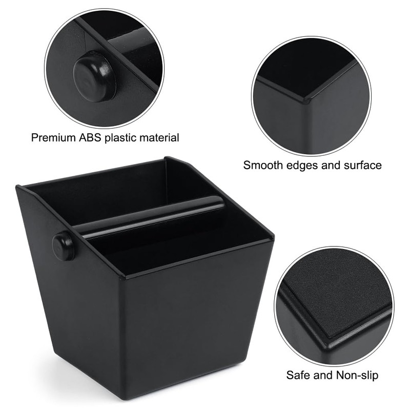 Coffee Knock Box, Coffee Grounds Container, Espresso Grounds Bin Knock