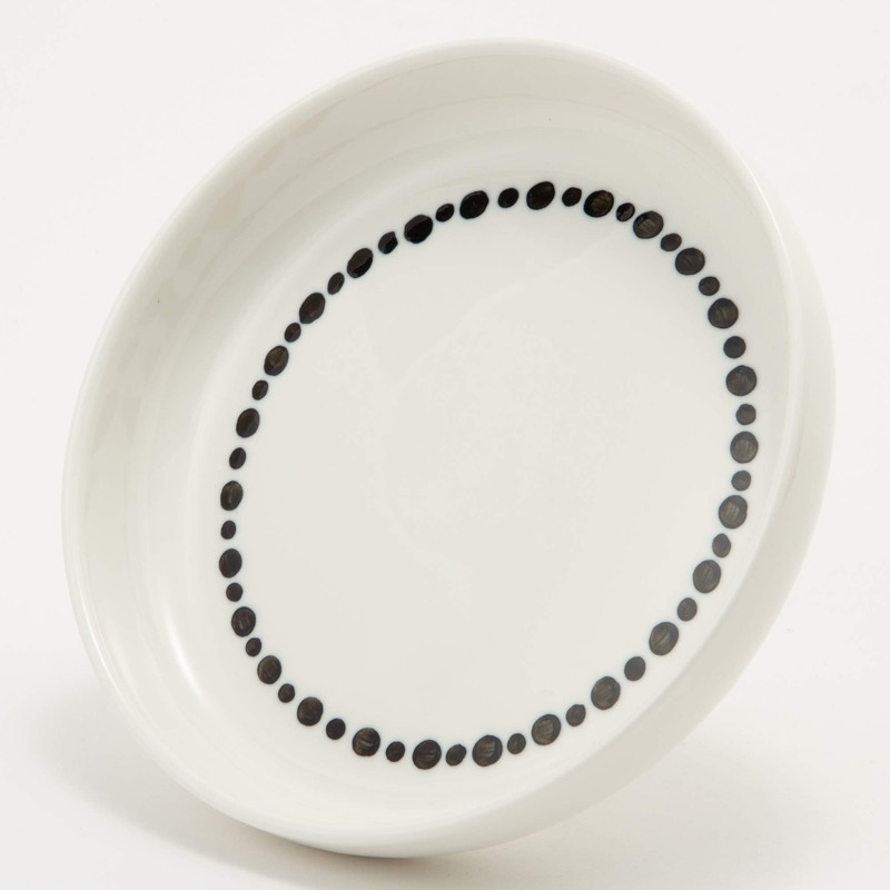 TAMAKI T-786338 Small Plate Dot Circle Dot 6.2 x 1.1