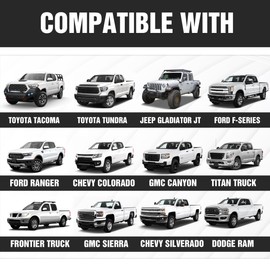 EYOUHZ Universal Extendable 46"-71" Overland Bed Racks Truck Cargo Carrier Fits Most Pickup Trucks, 900 LBS Non-Drilling Truck Rear Ladder Racks Back Cross Bars for Kayak, Surfboard, Lumber, Ladder