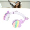 Bluetooth Cat Ear Headphones Fashionable Light Up Wireless Headset for