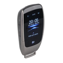 Universal TK900 LCD Touch Screen Smart Key Remote Keyless Entry, Entry Remote Control Car Key for Start Stop Engine Button Models (Black)