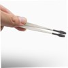 Beavorty 2pcs Stainless Steel Flat Tweezers for Crafts Stamps and