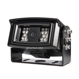 HQ CCD High Resolution 700TVL Surface Mount Rear View Backup Camera with 120 Degree Wide Angle View, Night Vision 28 IR LEDs, Reverse Image, Heavy Duty with 4-Pin Connector. by YanTech USA