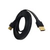 Small Flat Type HDMI Cable, 6.8 ft (2.0 m), Supports