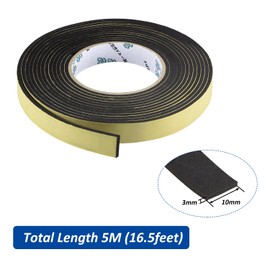 Car Speaker Sealing Tape - Foam Grip Tape,Soundproofing Waterproofing Insulation Foam Gasket Tape,3mm Thick-10mm Width-16.5Ft
