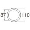 SANEI PP40-62S-L Sink Drain Plug Mounting Washer, 4.3 inches (110