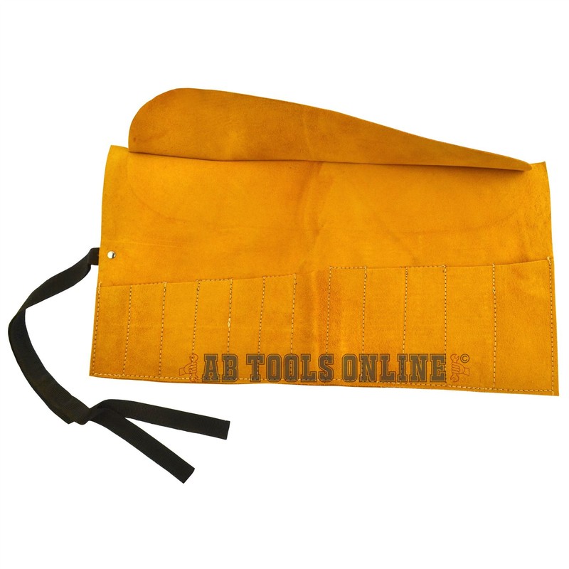 12 Pocket Leather Tool Pouch Roll Holder Pocket Cover TE027