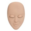 Eyelash Extension Mannequin Head with 6 Pair Replacement Eyelids Soft