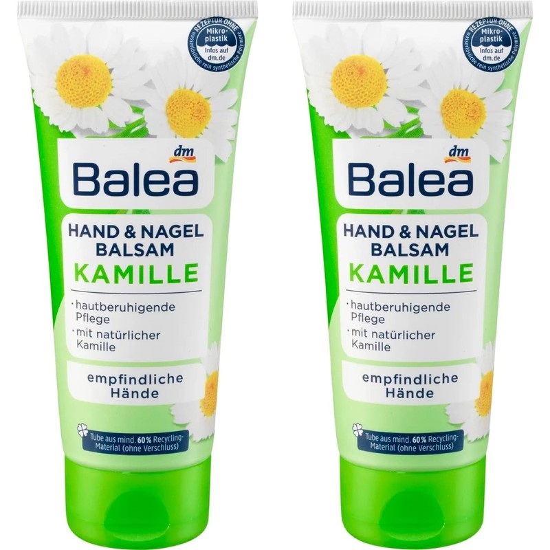 Crema de manos Balea, manzanilla, 100 ml (paquete de 2)