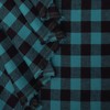 Mook Fabrics Yarn Dyed Flannel Small Buffalo Check, Hunter Cut