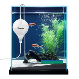 Mriocan Aquarium Air Pump, Quiet, Small Air Pump, Air Pump with Accessories, Efficient Oxygen Delivery for Aquarium/Aquariums, Low Noise, 1.5W, Efficient, Energy Saving, Tropical Fish, Aquarium,