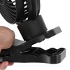Portable Clip On Fan 4000mah Rechargeable Desktop Fan with LED