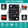 NC 300 Amp Waterproof Circuit Breaker,with Manual Reset,12V-48V DC, for
