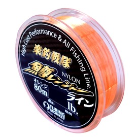 turingmonkey Tsurimon Rakutsuri Sentai Trout Ranger Line Nylon, 26.2 ft (80 m), 3 lb (Orange