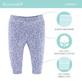 The Peanutshell Baby Girl Pants, Baby Girls' Clothing, Cotton Baby Clothes for Girls, Newborn to 24 Month Pants, Bottoms (US, Age, 3 Months, 6 Months, Multicolor)