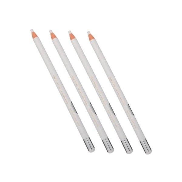 4pcs White Eyeliner and Eyebrow Pencil and Long-lasting Makeup Tool