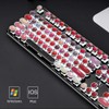Corn K520 Lipstick Mechanical Gaming Keyboard Metal Panel Round Retro