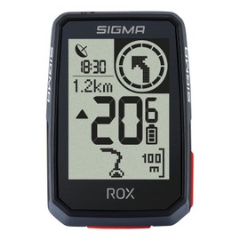 SIGMA ROX 2.0 Nero Top Mount Set| Ciclocomputer senza fili con navigatore GPS e OVERCLAMP| Navigatore GPS outdoor per un’esperienza indimenticabile