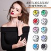 Landical - Juego de 10 relojes de dedo ajustables para