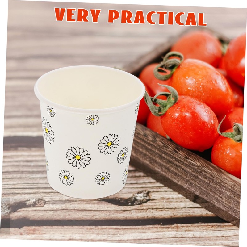 Ciieeo 100pcs Paper Snack Cups Small Cups for Home Bathroom