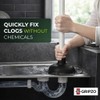 Gripzo Sink Plunger – 4 Inch Rubber Cup with 9