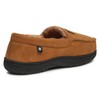Lucky Brand Micro Suede Moccasin Slippers for Men with Faux